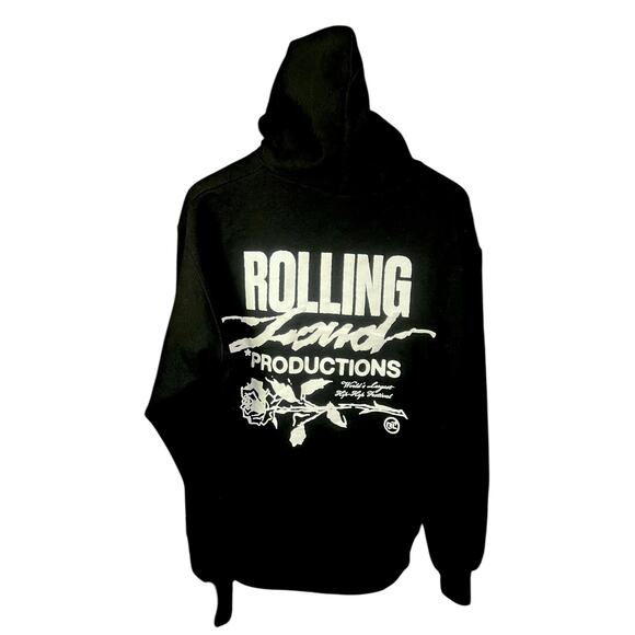 Rolling Loud Productions Black Champion Hoodie - Size L - $95 Retail - Picture 1 of 5
